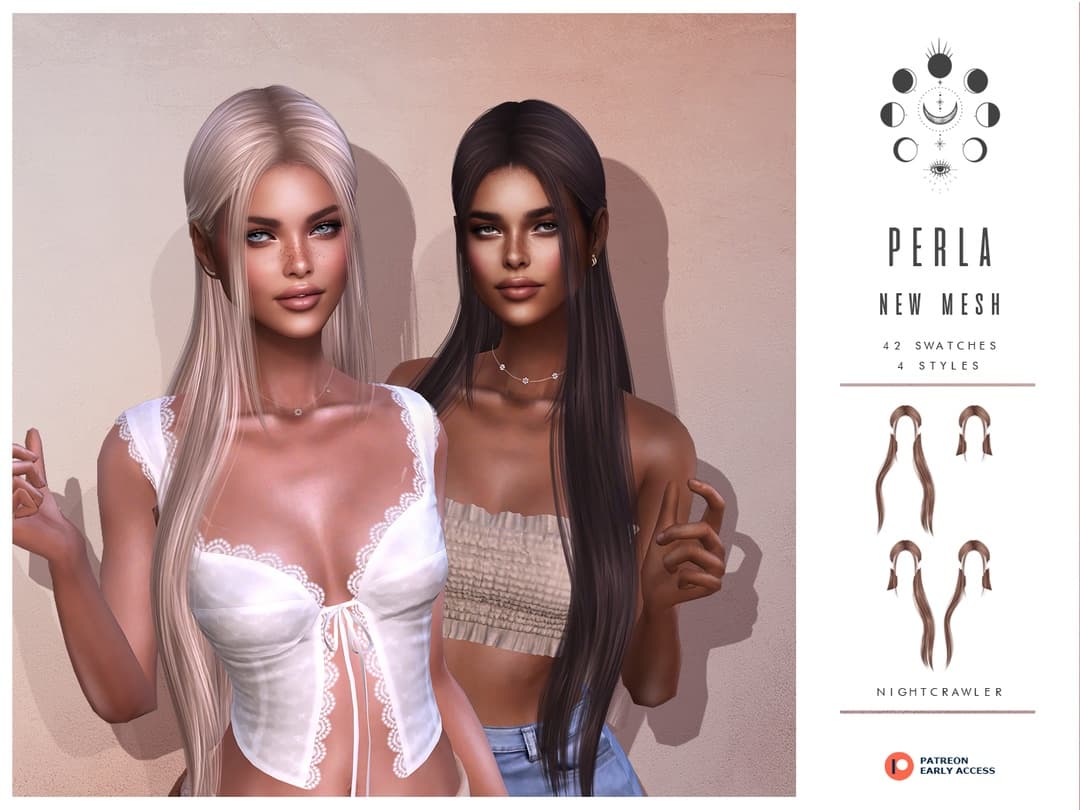 Скриншот мода Прическа Perla Hair